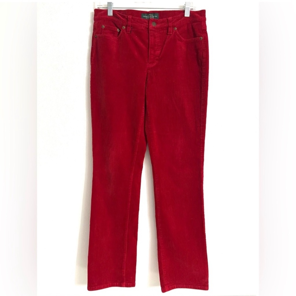 Lauren Ralph Lauren Classic Straight Y2K Preppy Red 5 Pocket Corduroy Jeans Sz 6